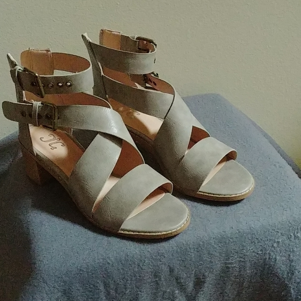 Grey sandals